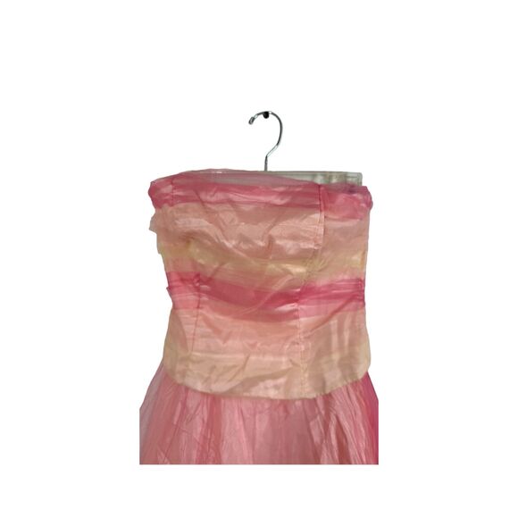 Vintage DE LARU Collection Formal Prom Or Wedding Gown Sz5/6 Pink - Picture 7 of 13